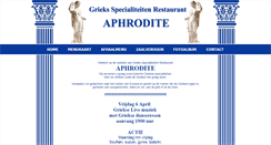 Desktop Screenshot of aphrodite-restaurant.nl